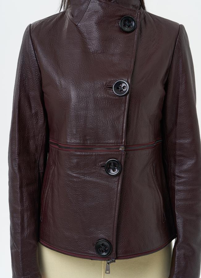 Плащ трансформер из натуральной кожи модель № 30163 универмаг малина