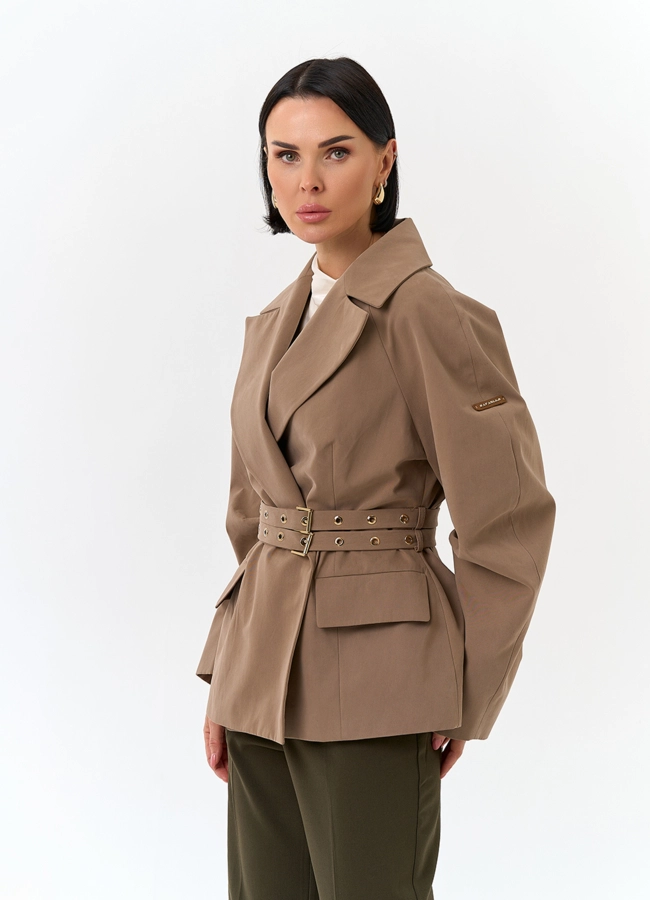 Женская куртка с объемными рукавами модель № 32559 универмаг малина
