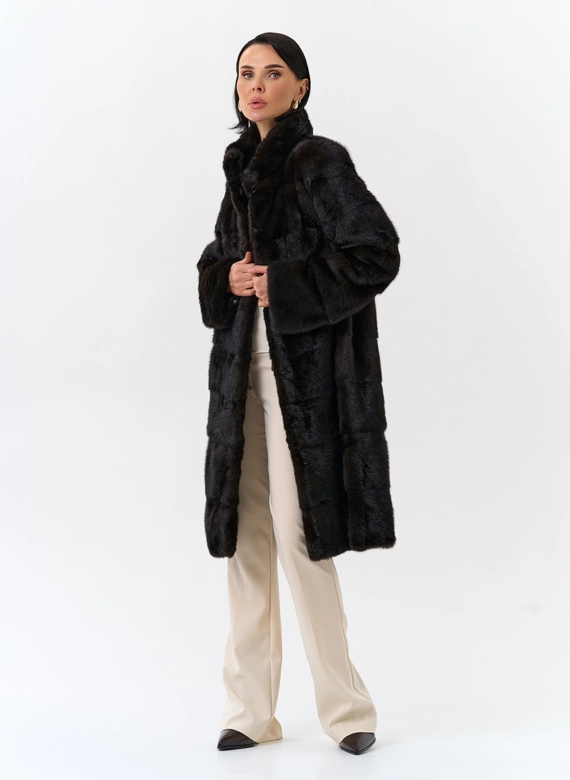 Шуба из меха норки