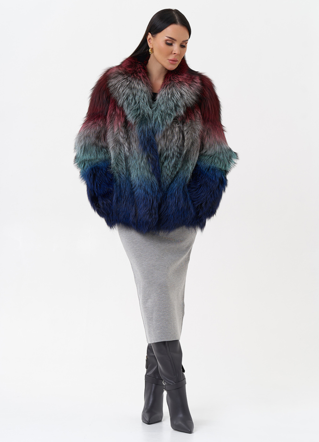 фото Куртка из чернобурой лисы  модель № 29484