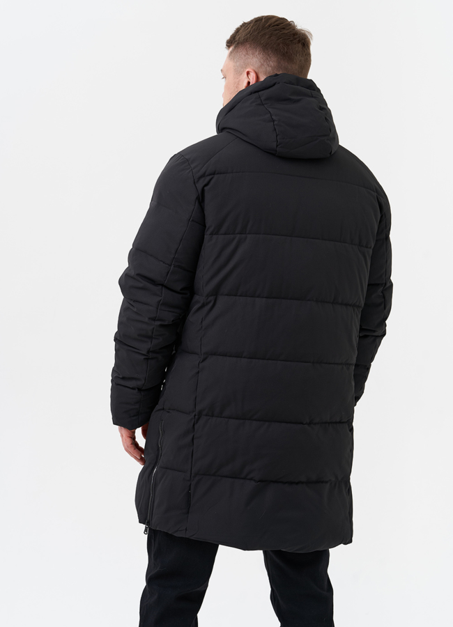 фото Мужской пуховик с капюшоном  модель № 28269