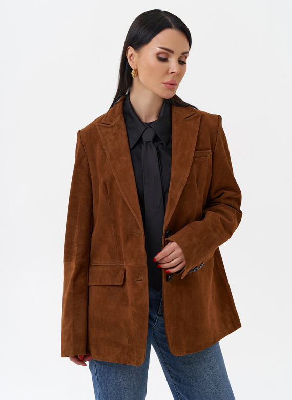 Женский замшевый жакет