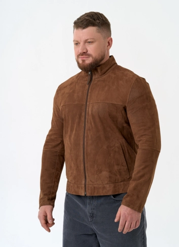 Мужская двухсторонняя куртка из натуральной замши